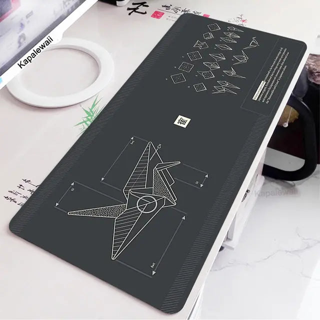 Black And White Desk Mat Gaming Mouse Pad Large Mousepad Gam Dropshipman