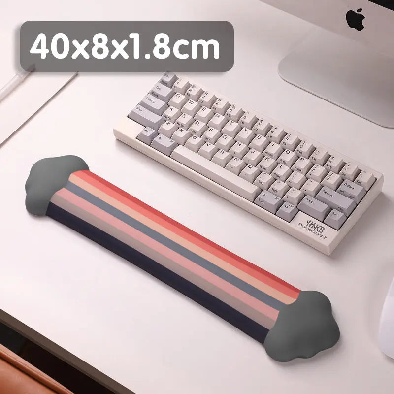 Cloud Rainbow Silica Gel Wrister Mouse Pad Keyboard Support Slippery Washable Dropshipman