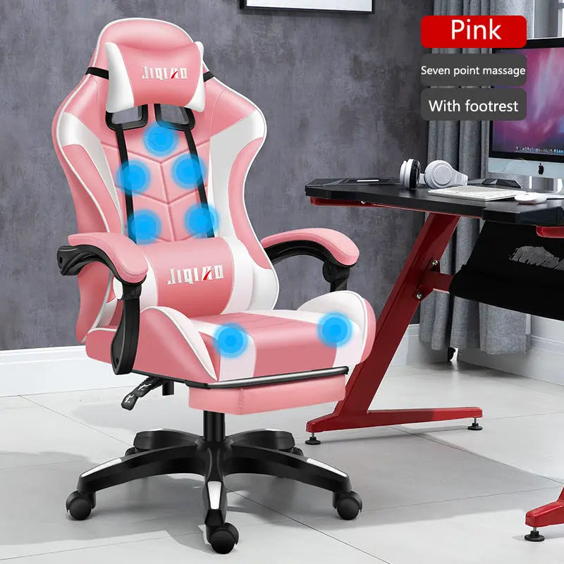 Men's Computer Home Comfort Ergonomic Dormitory Gaming Seat Swivel Chair Dropshipman
