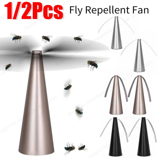 1/2PCS Automatic Mosquito Repellent Fan Fly Mosquito Repeller Fan Battery Powered Portable Pest Control for Home Outdoor Picnic Dropshipman