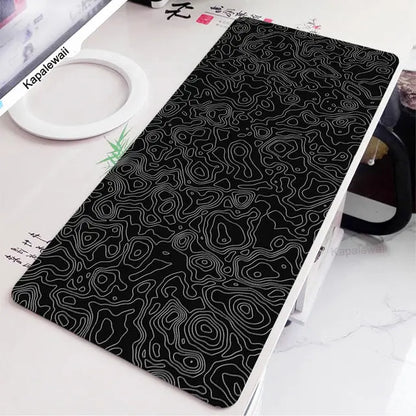 Black And White Desk Mat Gaming Mouse Pad Large Mousepad Gam Dropshipman