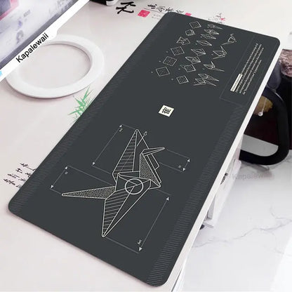 Black And White Desk Mat Gaming Mouse Pad Large Mousepad Gam Dropshipman