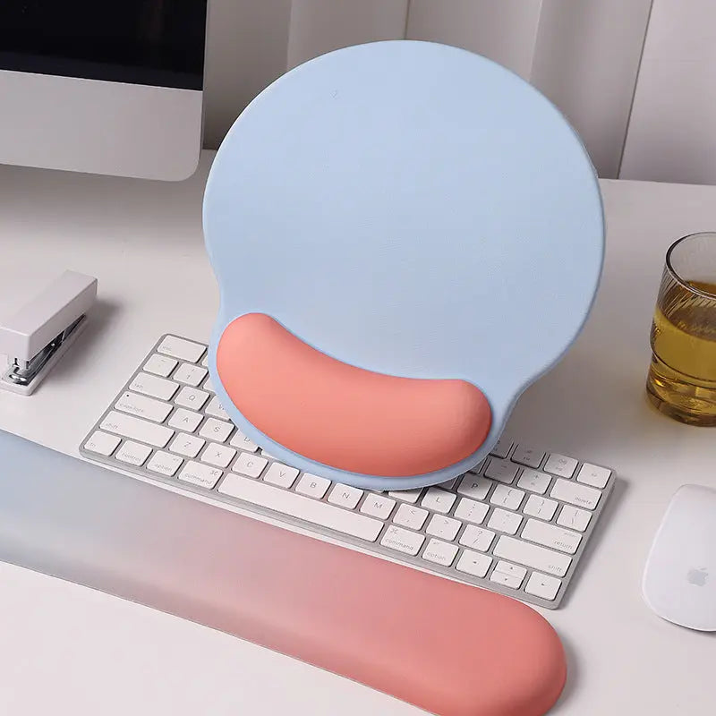 Candy Color Wrister Protective Mouse Pad Office Keyboard Support Dropshipman