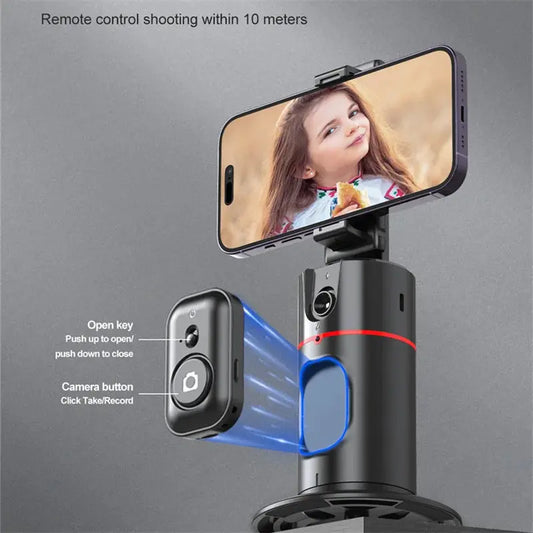 FANGTUOSI 2023 New 360 Rotation Gimbal Stabilizer Selfie Stick Monopod Desktop tracking gimbal PTZ For Tiktok Smartphone live Dropshipman
