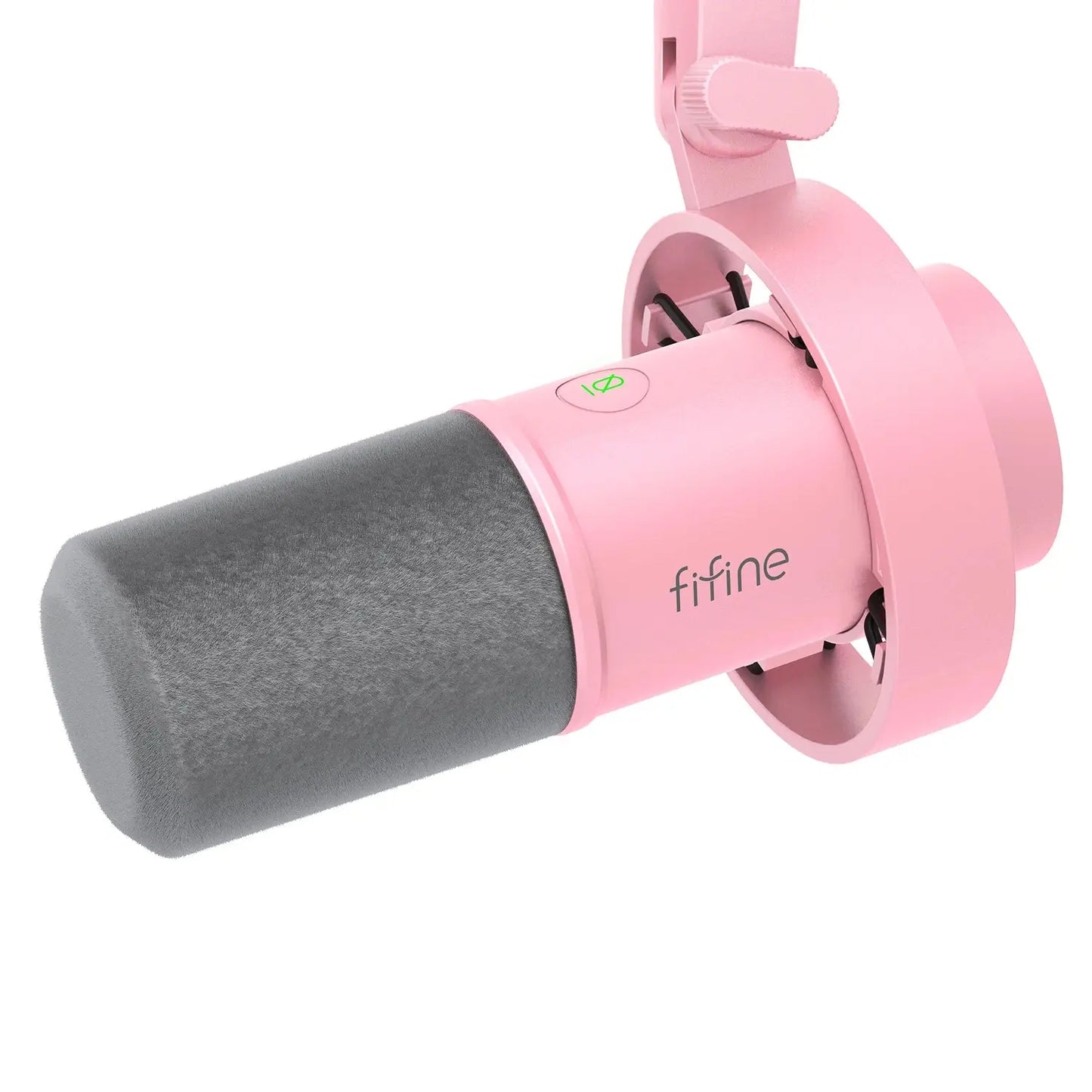 FIFINE Dynamic USB/XLR Microphone with Gain Knob/Touch-mute/Headphone Jack,Recording Mic for PC Sound Card Streaming-K688W White Dropshipman