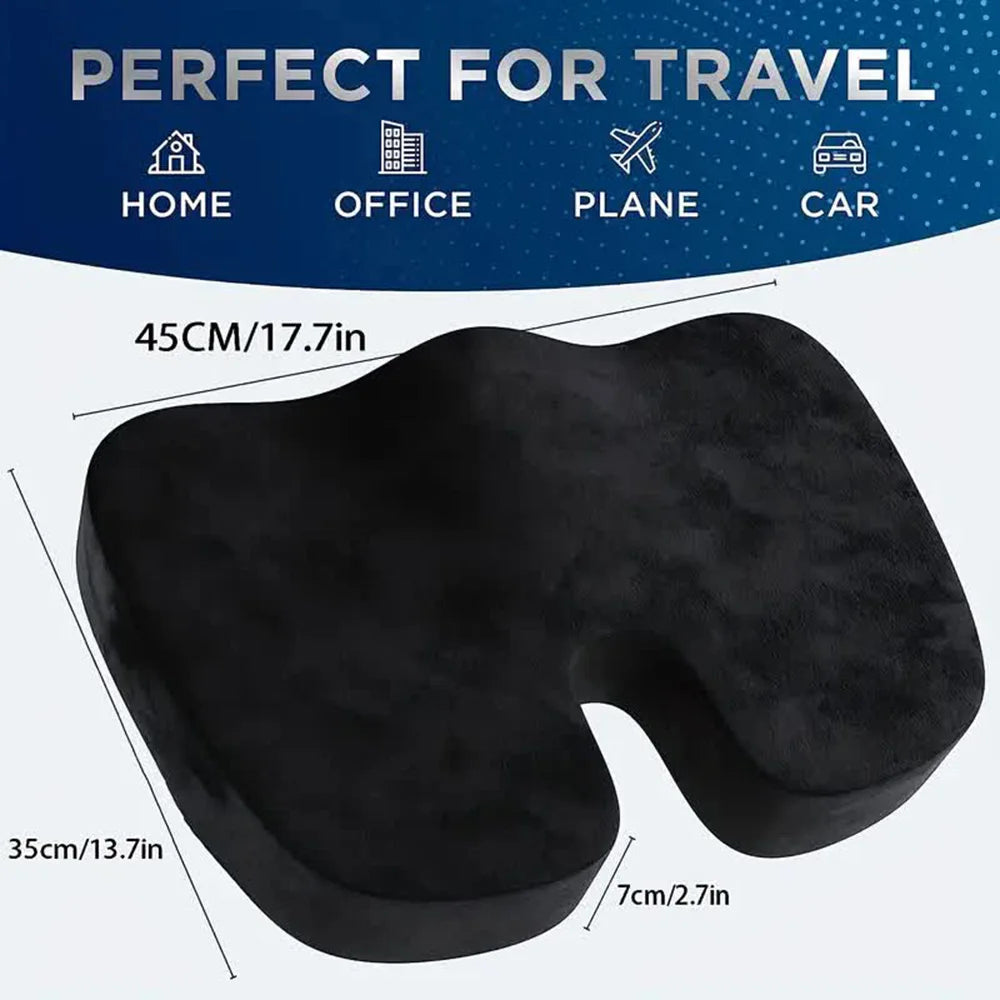 Travel Seat Cushion Memory Foam U-Shaped Pillow for Chair Cushion Pad Car Office Hip Support Massage Orthopedic Pillow Dropshipman