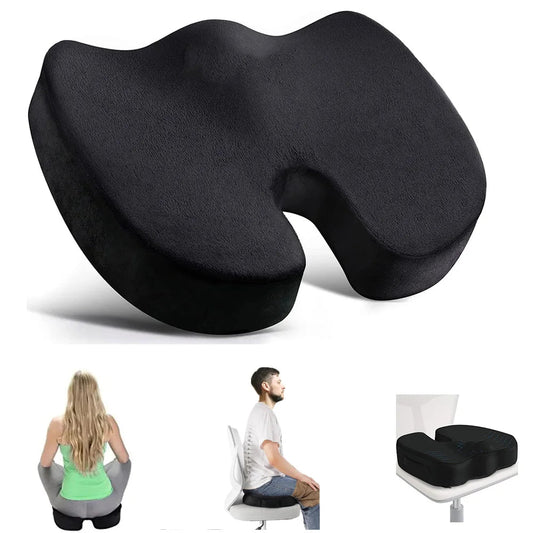 Travel Seat Cushion Memory Foam U-Shaped Pillow for Chair Cushion Pad Car Office Hip Support Massage Orthopedic Pillow Dropshipman